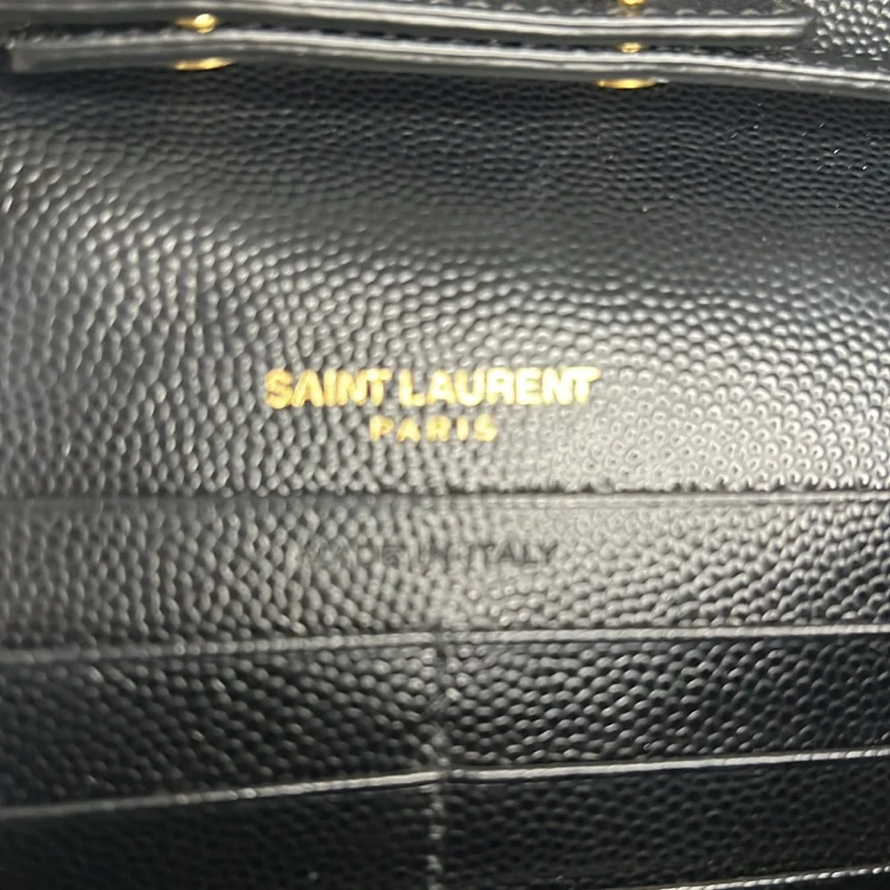 YSL Cassandre Wallet on Chain Black Leather - Picture 11 of 16